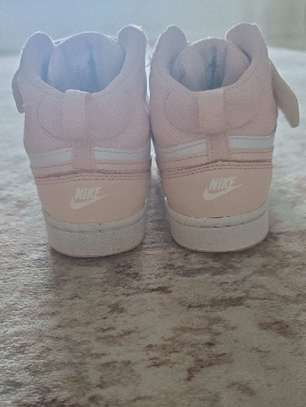 Nike Kids High-Top Sneakers in Pink and White - Picture 4 of 7